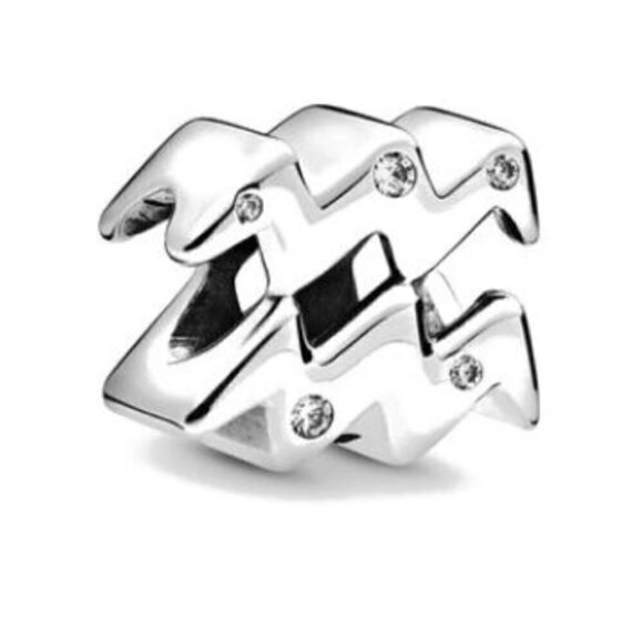 Sterling Silver Sparkling Astrology Zodiac Charm - Picture 3 of 13